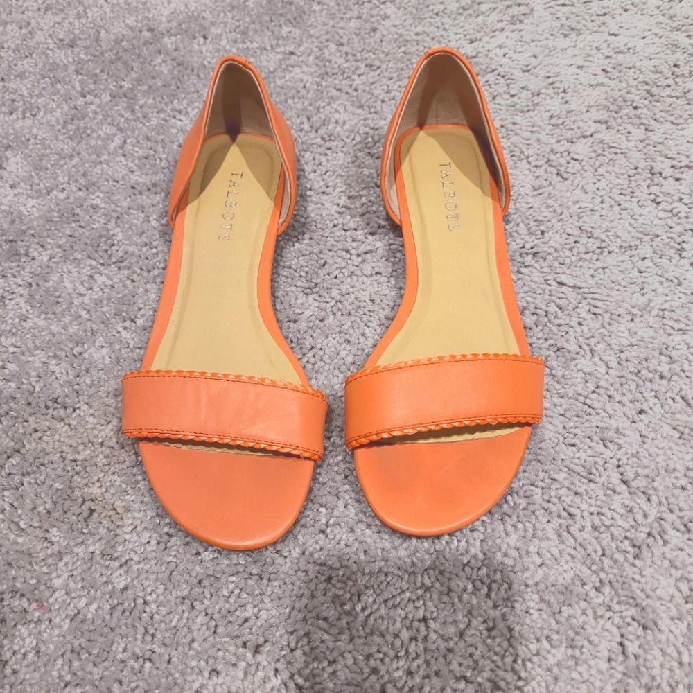 Talbots open toe flats